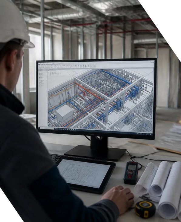 Создание BIM модели инженерных сетей для объектов в Черемхове